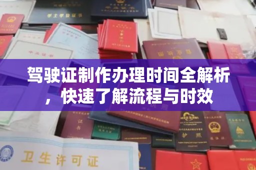 蕉城驾驶证制作办理时间全解析，快速了解流程与时效