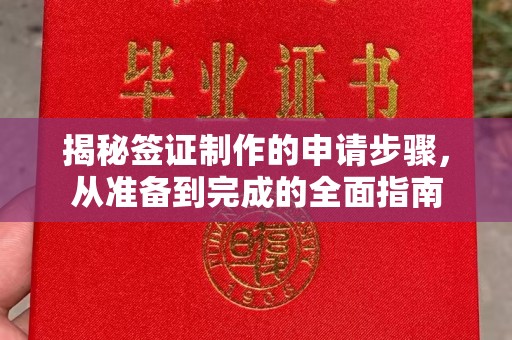 蕉城揭秘签证制作的申请步骤，从准备到完成的全面指南