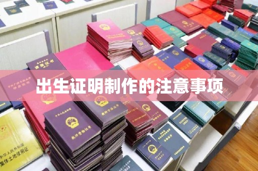 蕉城出生证明制作的注意事项