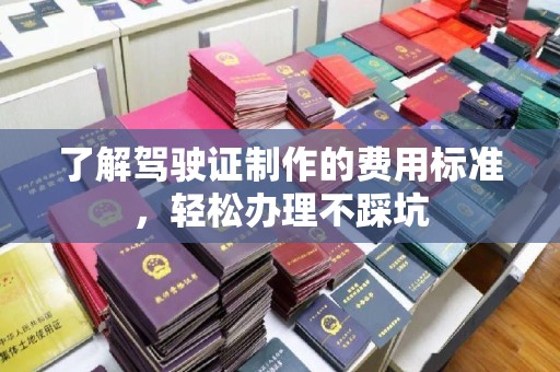 蕉城了解驾驶证制作的费用标准，轻松办理不踩坑