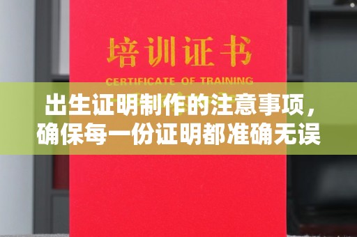 蕉城出生证明制作的注意事项，确保每一份证明都准确无误